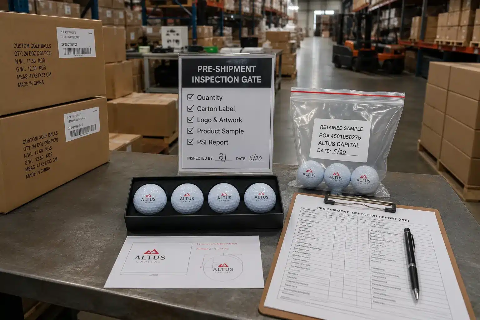 Custom Golf Balls Export custom golf balls at pre-shipment inspection gate for OEM export