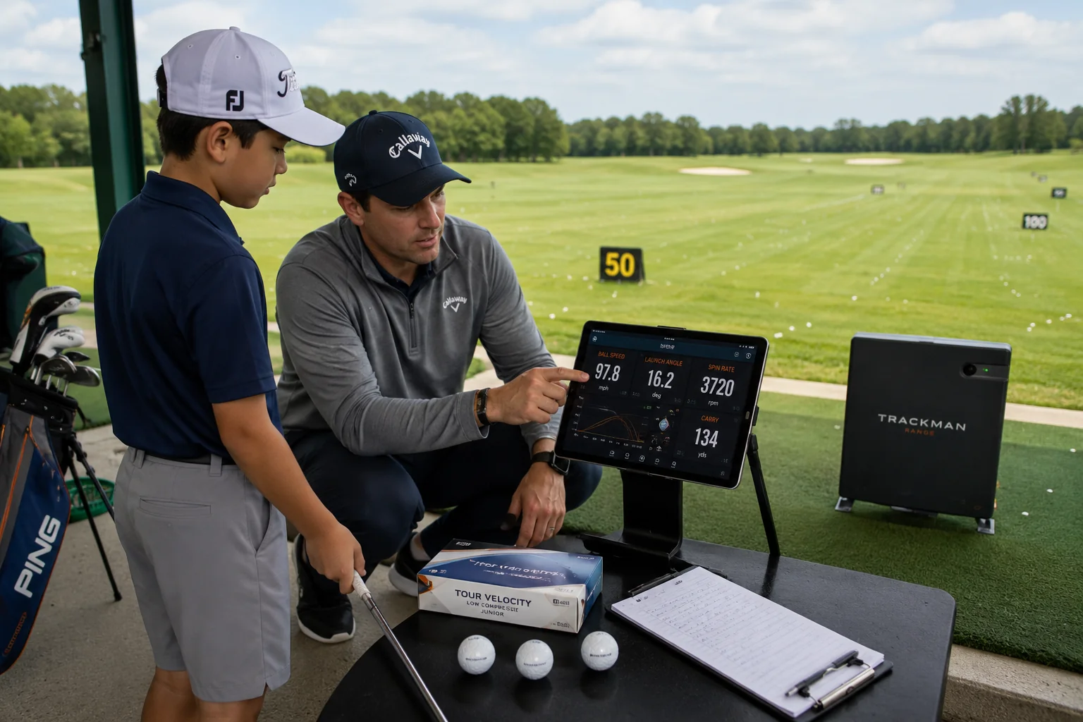 Wholesale Golf Training Balls bulk wholesale golf balls for golf training with coach and launch monitor