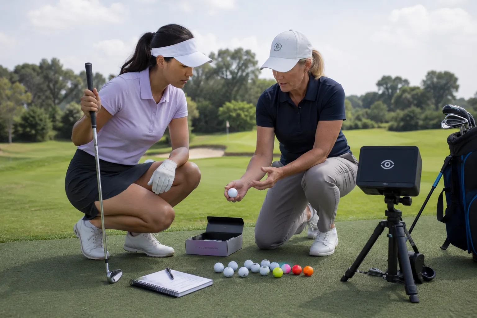 Practice Golf Balls Training practice golf balls in coaching session for golf training and B2B buyers