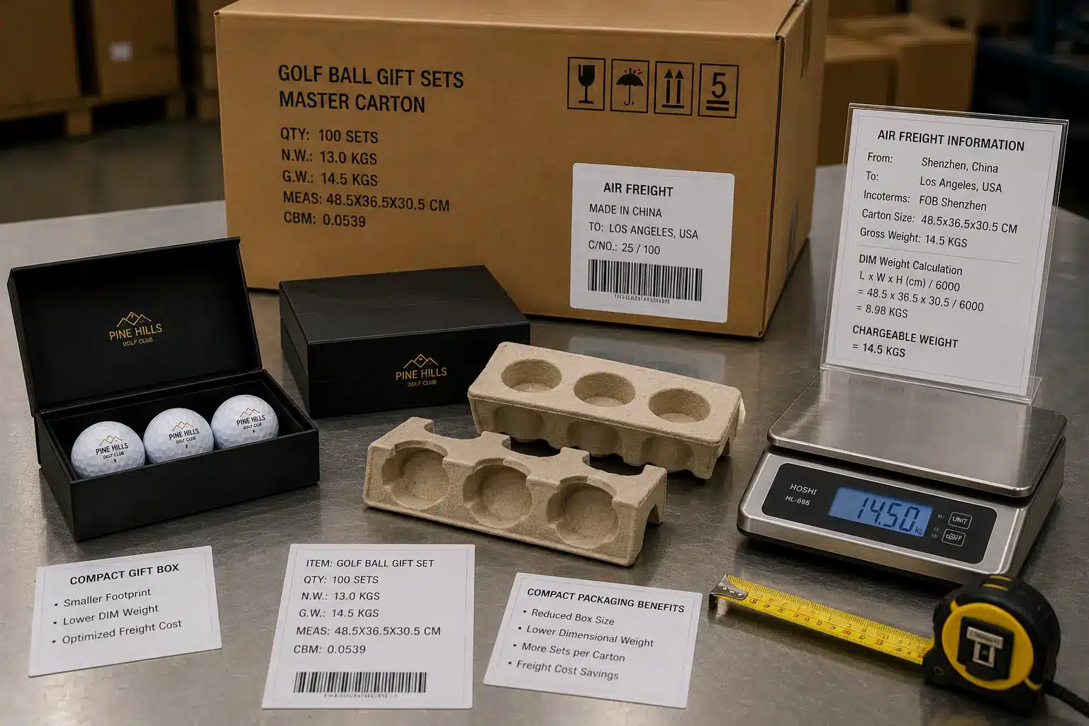 export golf ball gift sets export golf ball gift sets with compact golf packaging and air freight carton