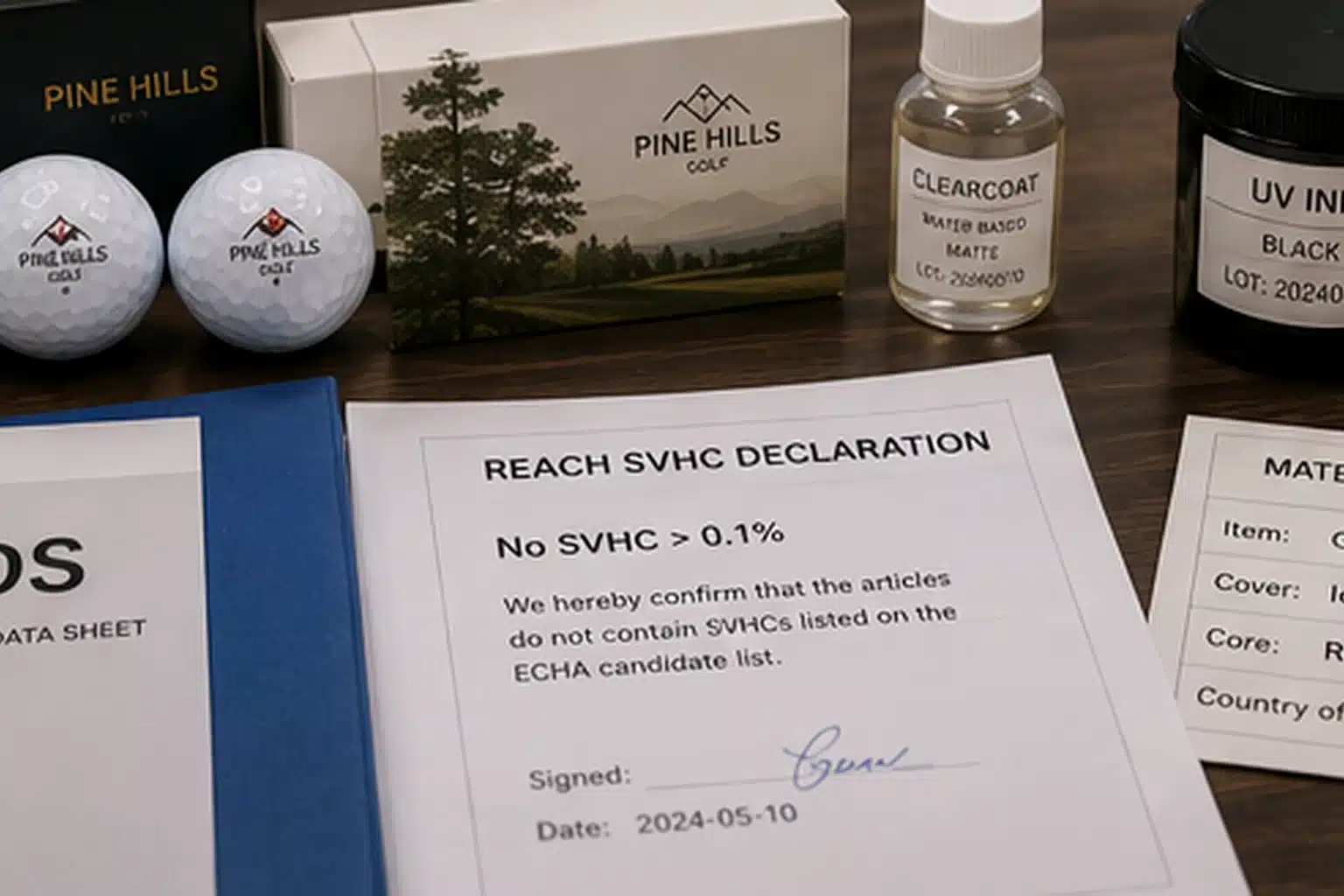 custom export golf balls custom golf balls with REACH declaration for export quality control