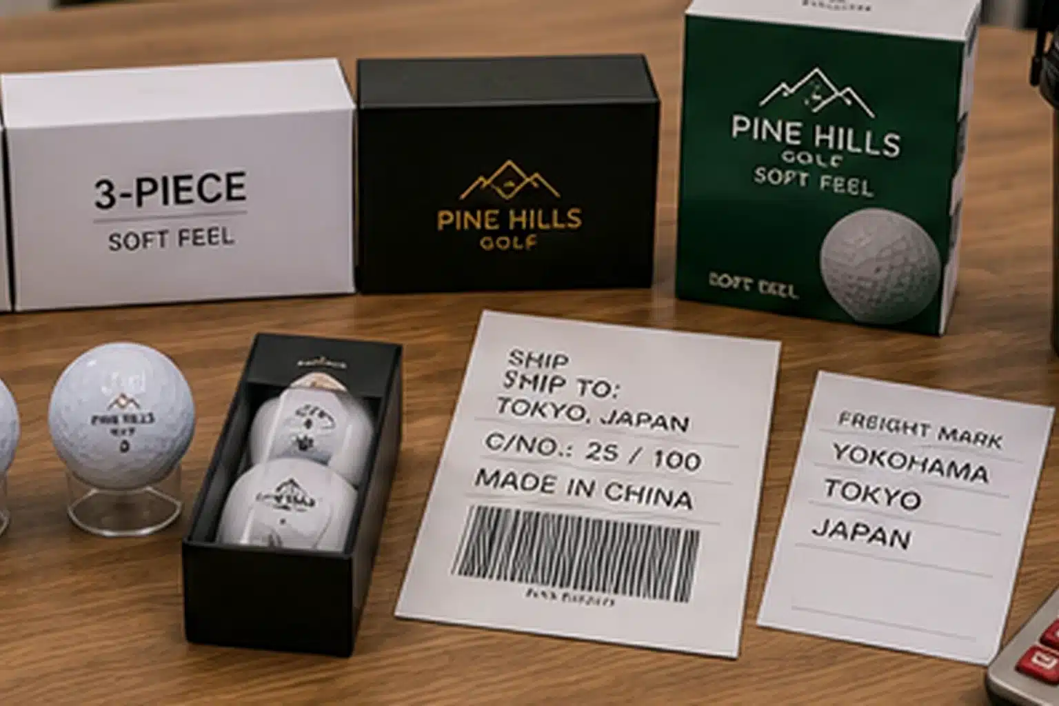 golf balls export packaging custom golf balls in soft feel packaging for Japan export