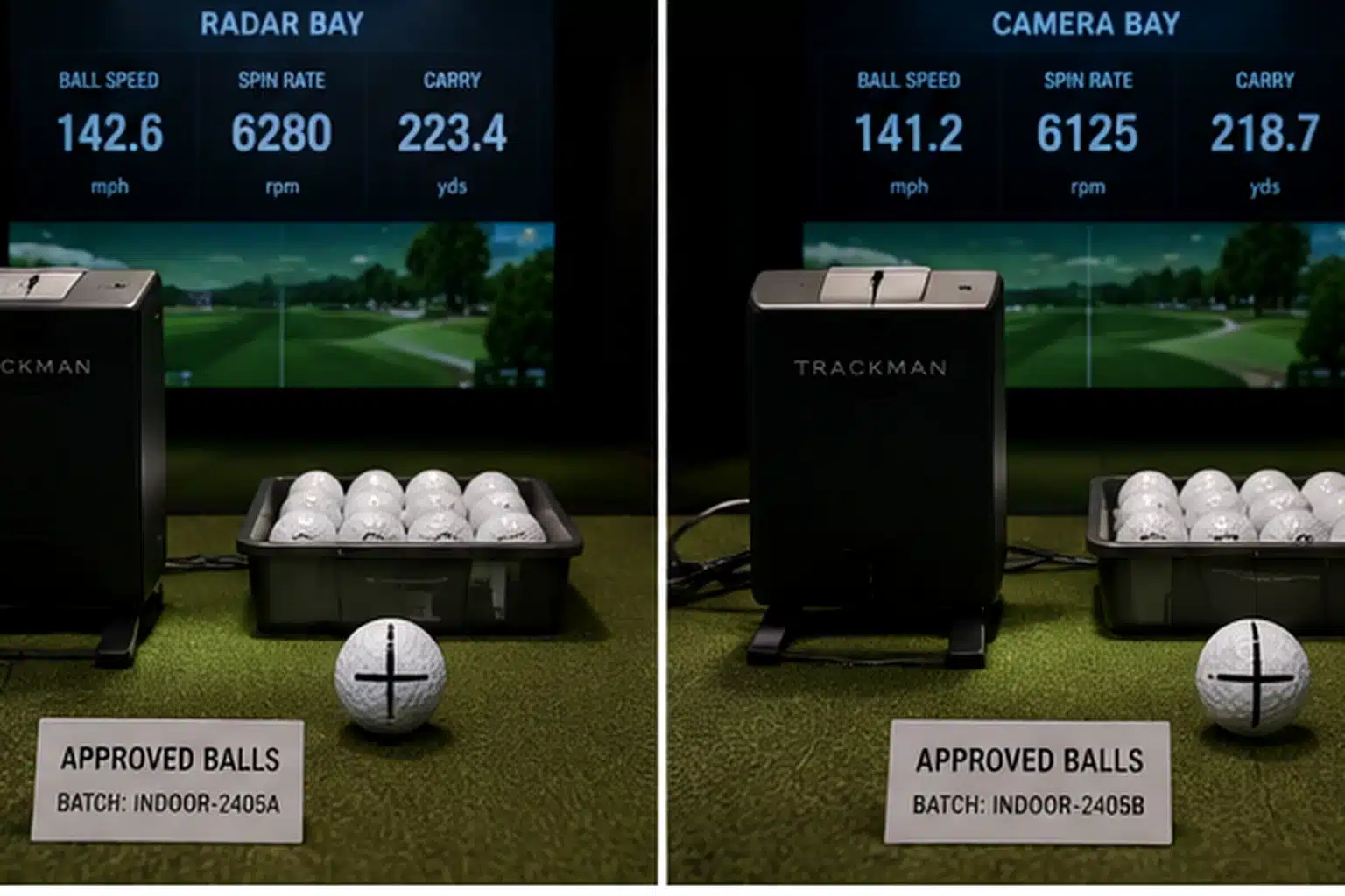 bulk indoor golf balls bulk indoor golf balls in quality control radar and camera simulator bays