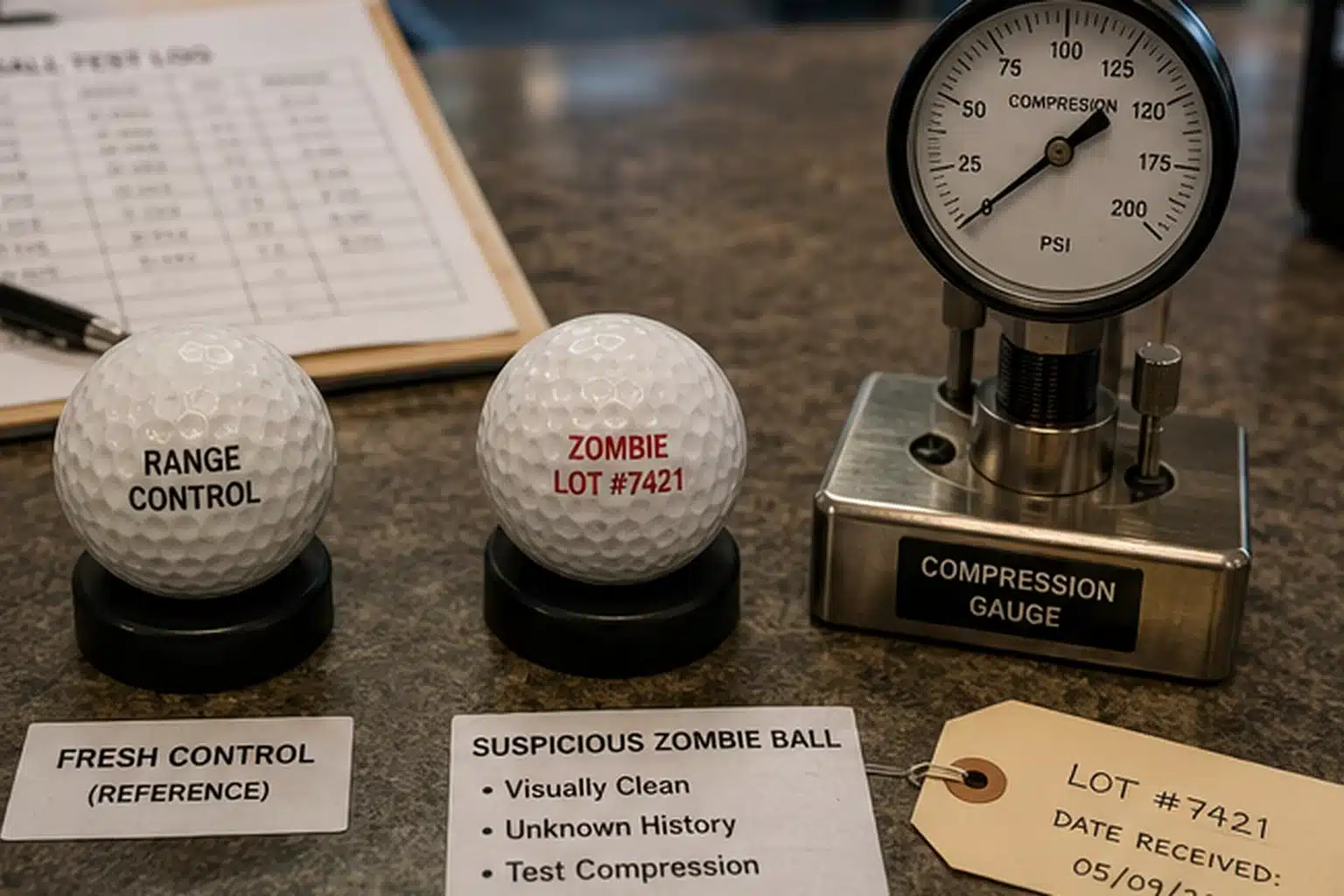quality control range golf balls range golf balls under quality control compression testing for bulk buyers