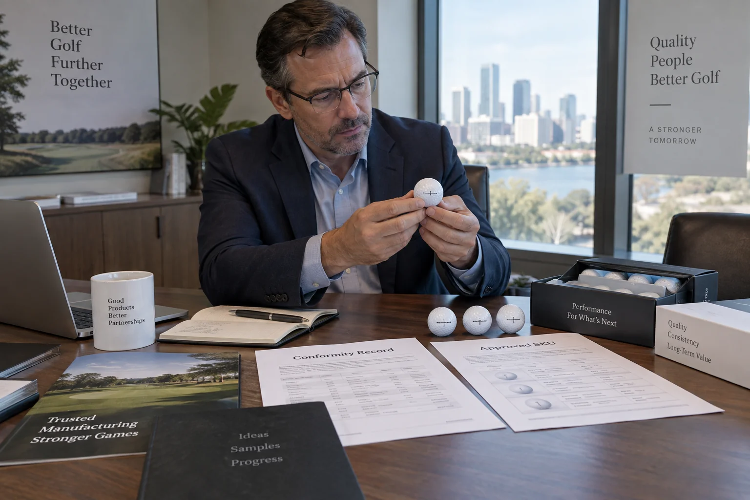 OEM Golf Balls Quality Control OEM golf balls reviewed with conformity records and approved SKU for quality control