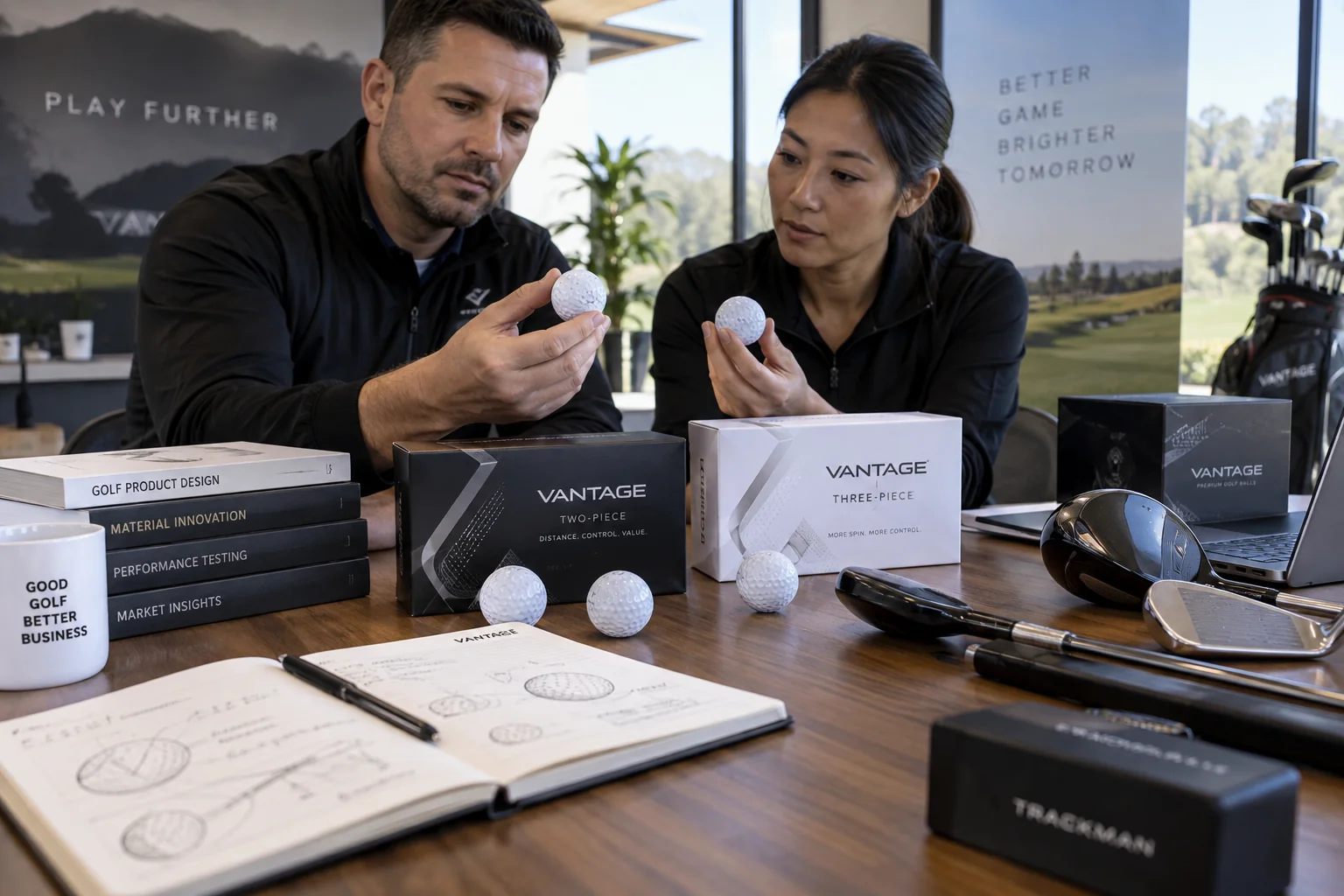OEM Golf Balls Development OEM golf balls compared by construction and packaging during custom product development