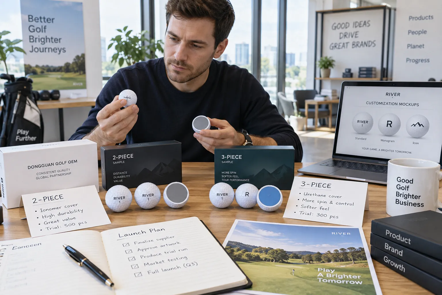 Custom OEM Golf Balls Custom golf balls reviewed with OEM samples and packaging for low MOQ sourcing