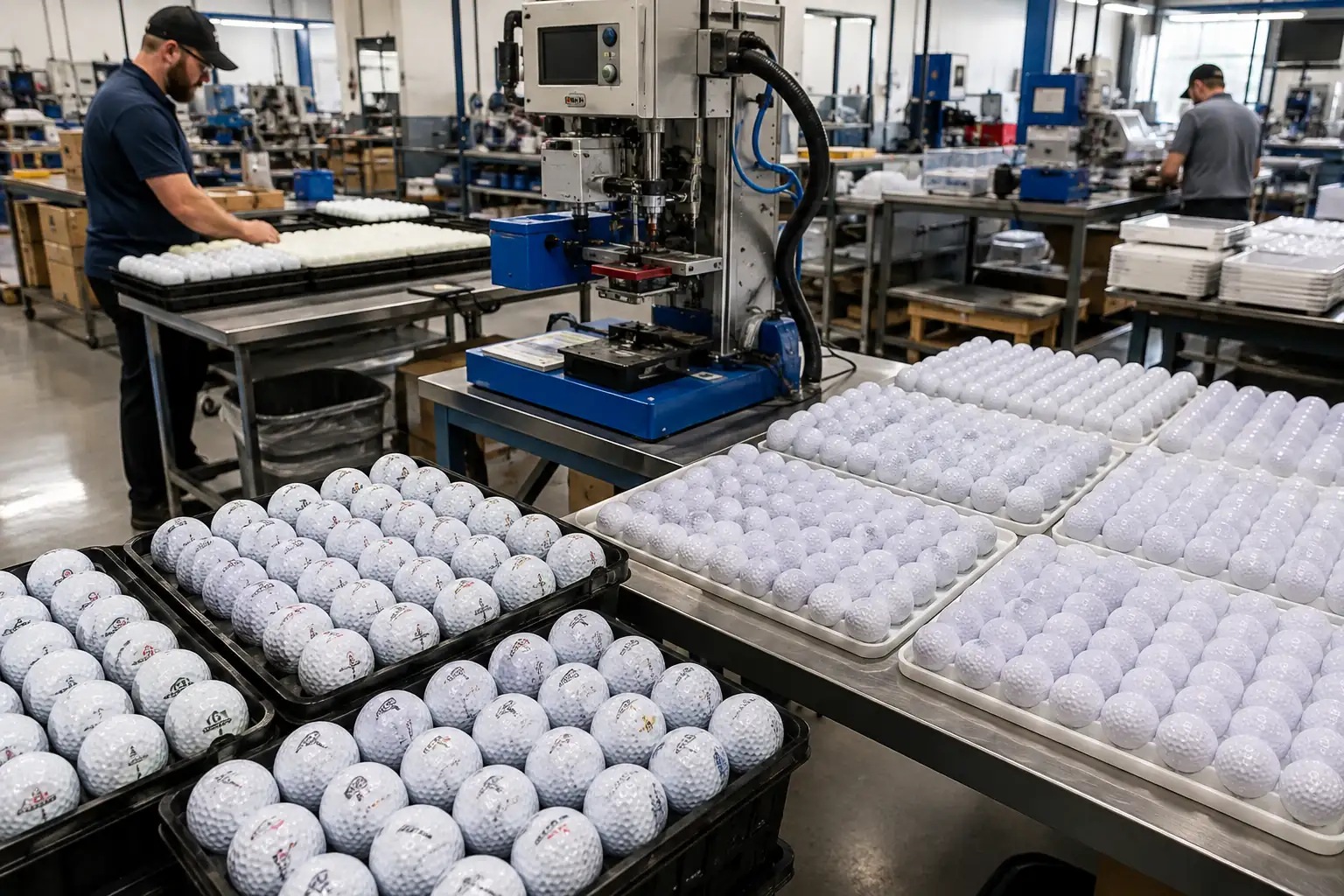 OEM Golf Balls Factory custom printed golf balls in factory production for OEM bulk orders