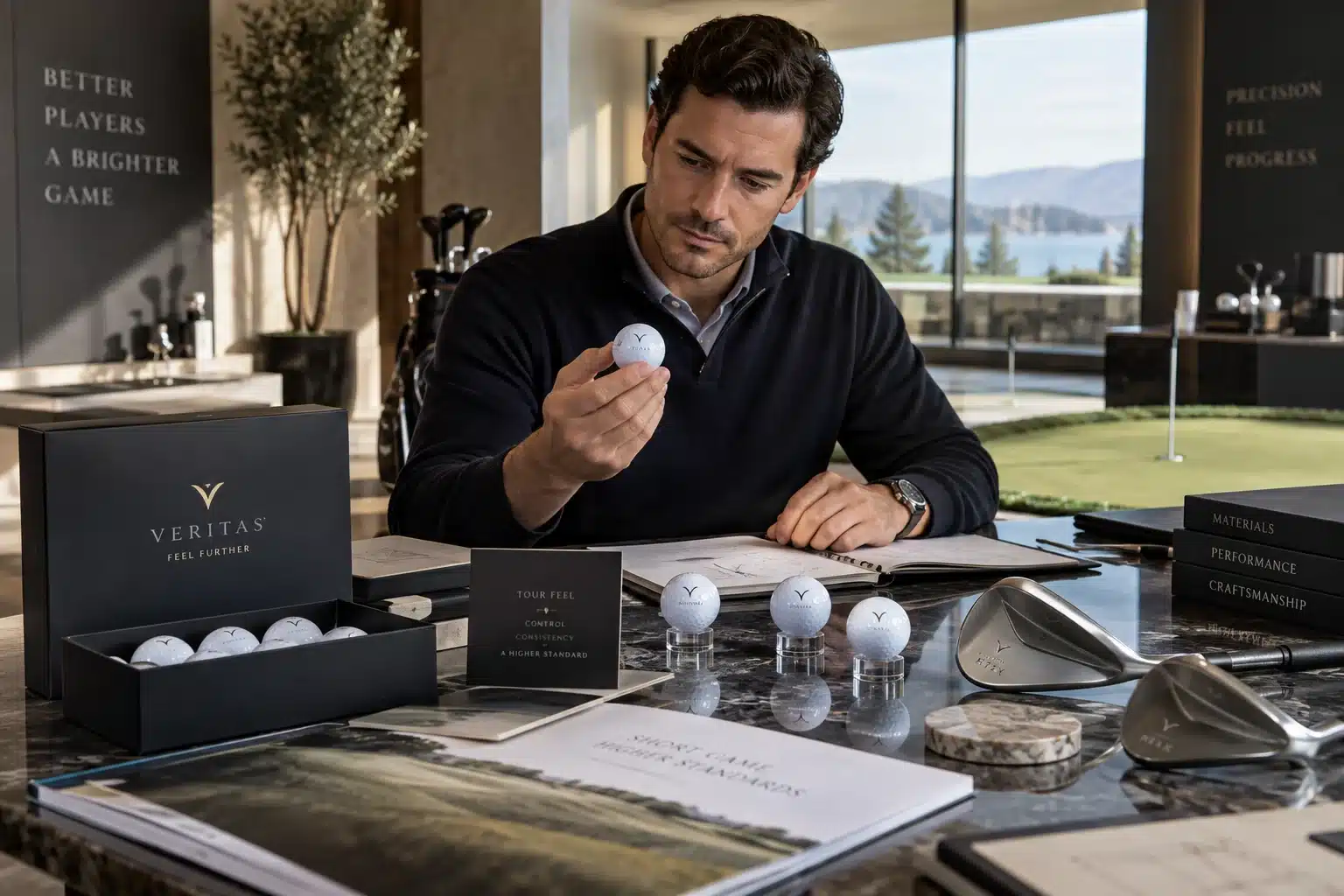 Custom Golf Balls Gift Set custom branded golf balls displayed with premium packaging for corporate gift buyers
