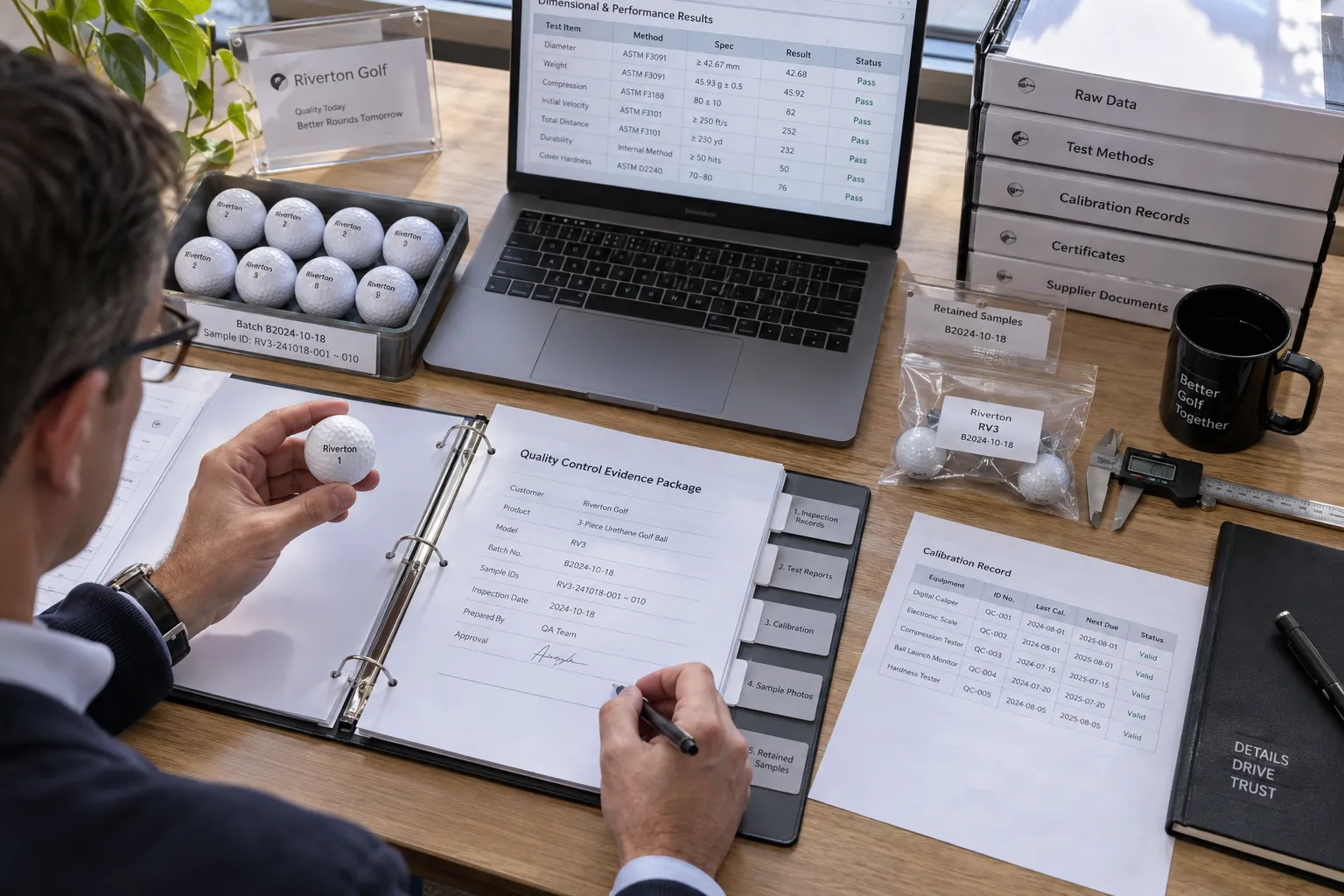 OEM Golf Balls Quality Control OEM golf balls reviewed with retained samples and quality control evidence for B2B sourcing