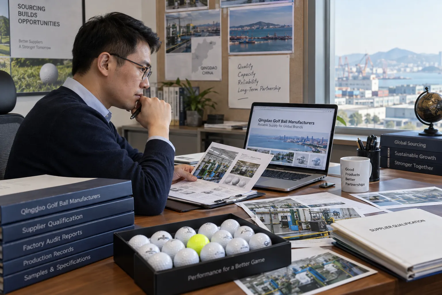 OEM Golf Balls Manufacturer Sourcing OEM golf balls reviewed during manufacturer sourcing with factory audit and quality control documents